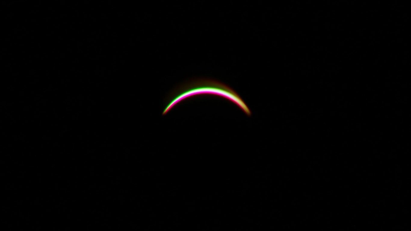 a close up of a ring in the dark